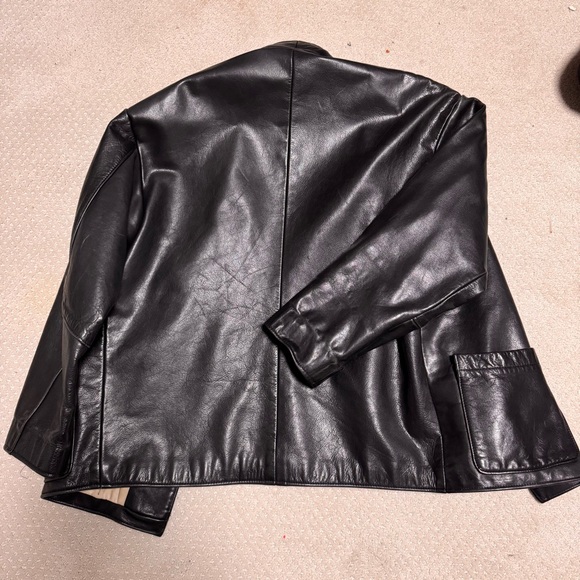 Rudsak Black leather unisex coat - Picture 3 of 8